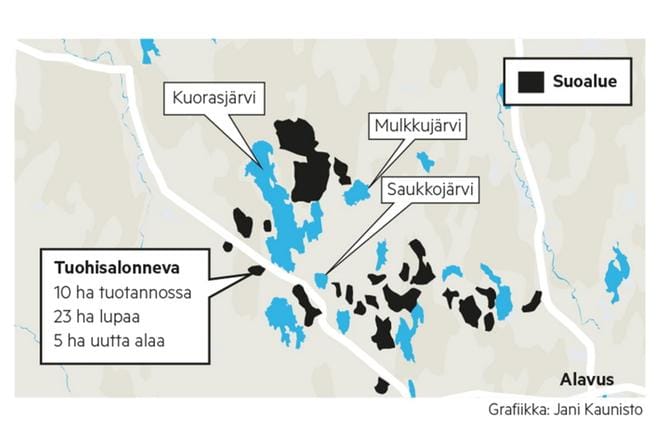 Risto Lautamajan väite on, että turvetuotanto aiheuttaa Kuorasjärveen vai murto-osan siitä kuormasta, jota mökkiläisiltä valuu järveen. Hän sanookin, että mökkiläiset pääsevät nyt ely:n tarkkaan valvontaan, turvesuo jo on.