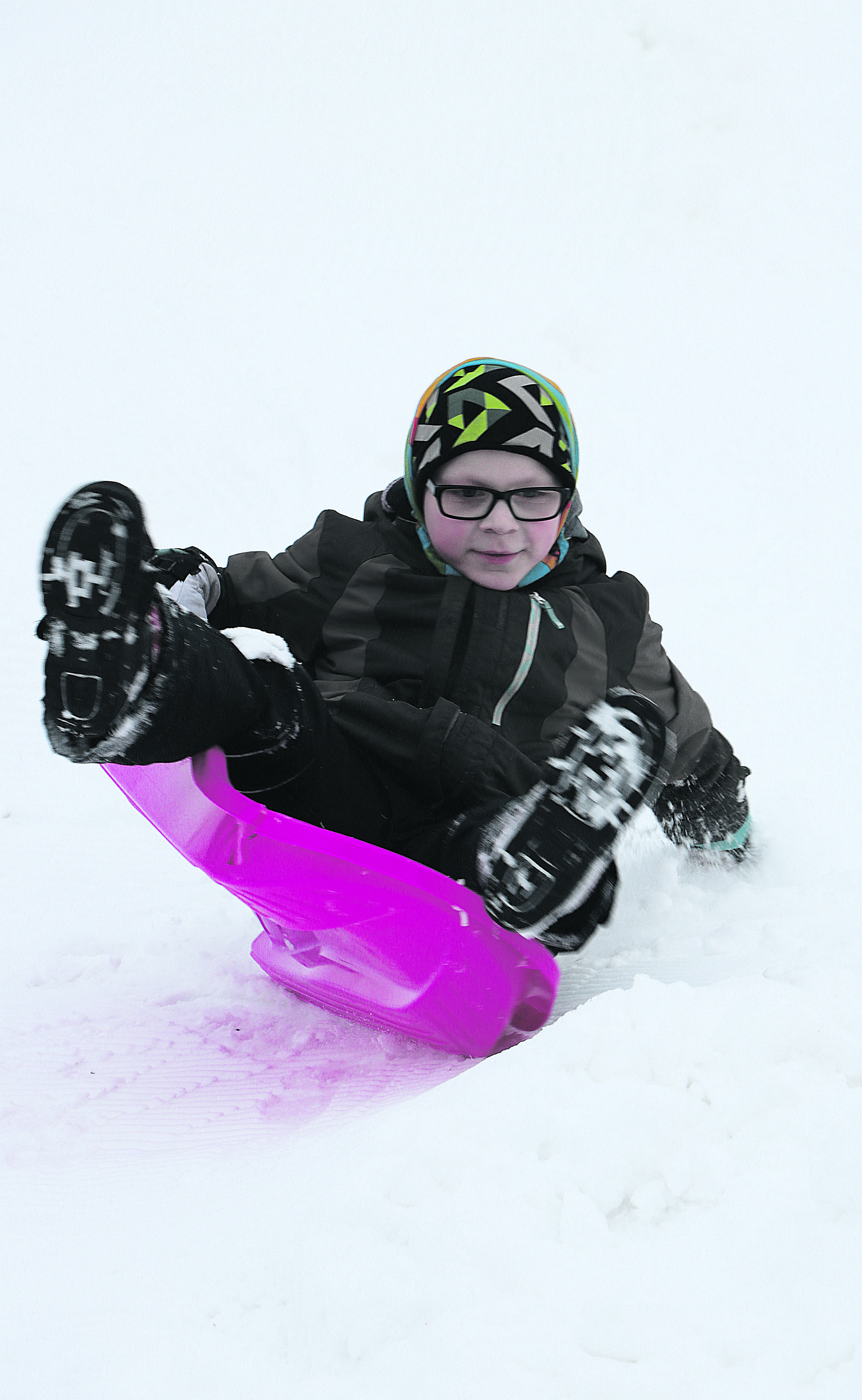 Laskettelukisassa kaikki osallistujat palikittiin.