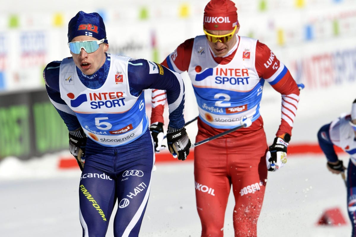 Terveysongelmistaan kilpailukuntoon toipunut Iivo Niskanen (vas.) palaa maailmancupin kiertueelle vuoden vaihteen molemmin puolin järjestettävällä Tour de Skillä. LEHTIKUVA / Heikki Saukkomaa