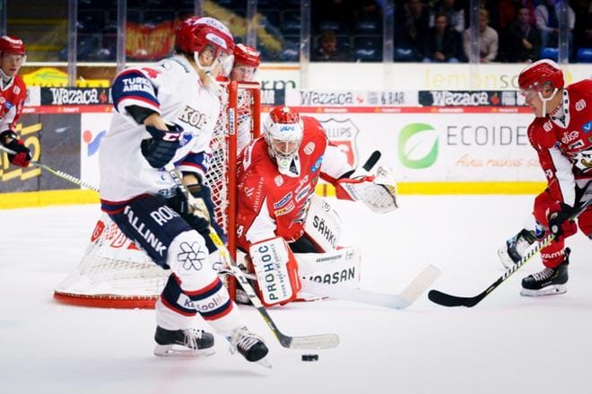 Sami Aittokallio torjui Sportin maalilla 30 kertaa. KUVA: LEHTIKUVA / SAMPPA TOIVONEN