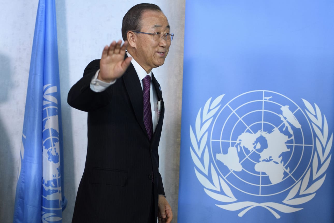 YK:n pääsihteeri Ban Ki-moon.