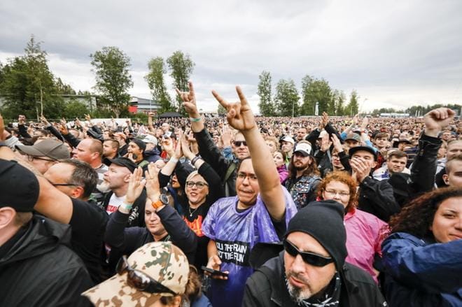 Kaikki konsertin 55 000 lippua myytiin ennakkoon. KUVAT: PEKKA RAUTIAINEN