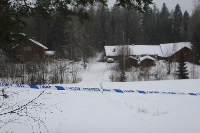 Henkirikos tapahtui lähellä kantatietä 66. KUVAT: REIJO HEIKKILÄ