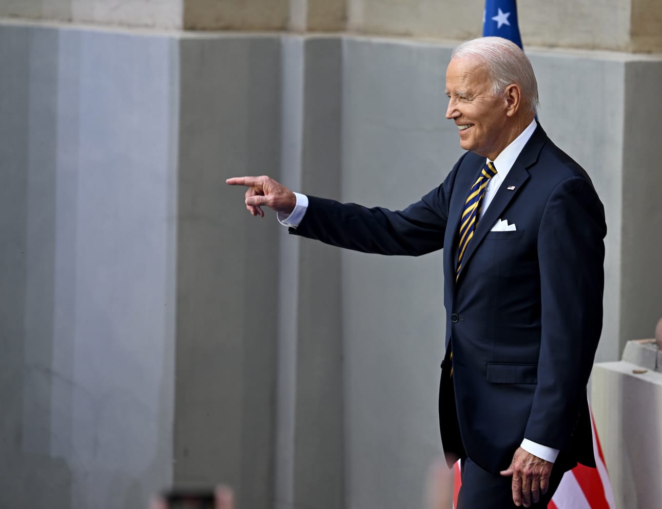 Yhdysvaltain presidentti Joe Biden Vilnassa Naton huippukokouksessa. EPA/FILIP SINGER, BY: ALL OVER PRESS