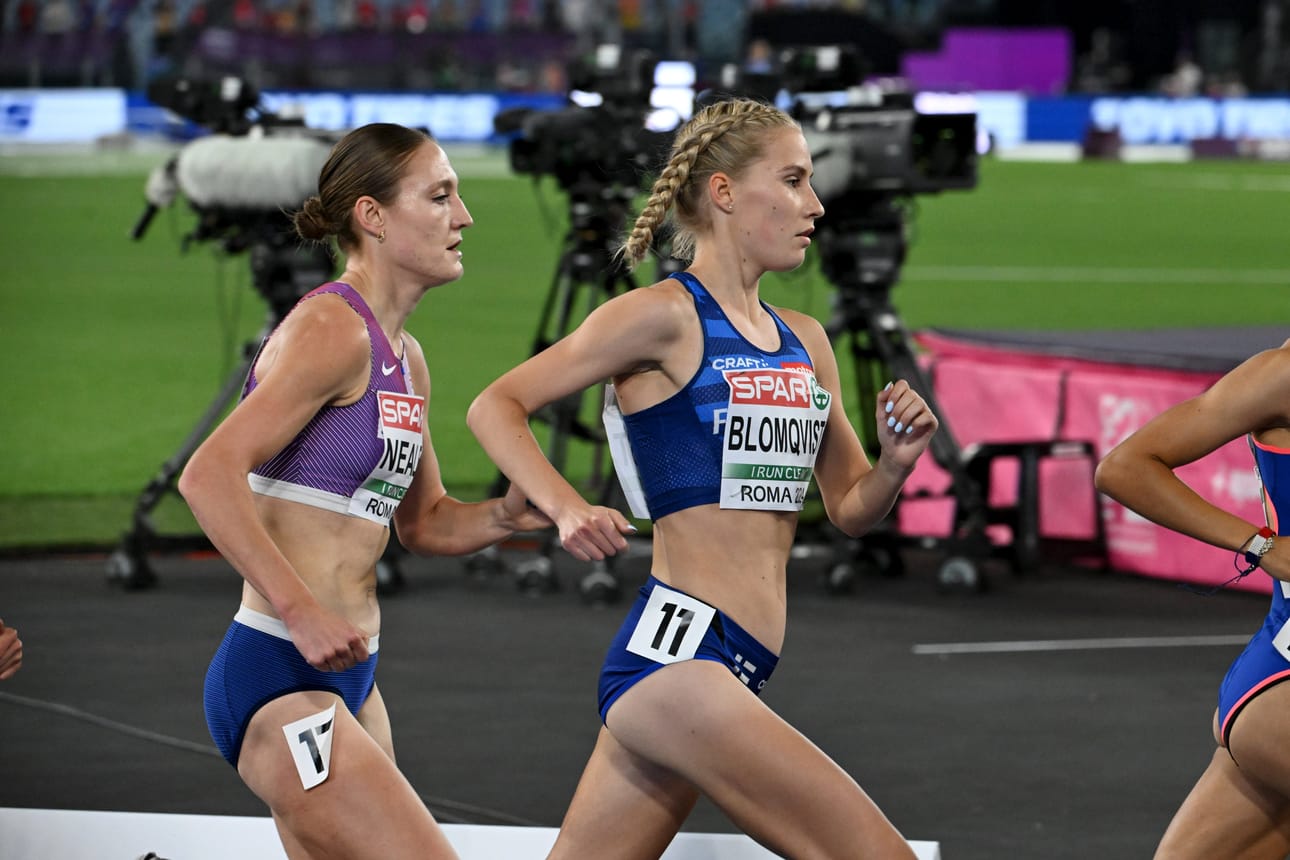 Nathalie Blomqvist taisteli perjantai-iltana EM-mitalista.