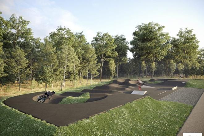 Ensi viikon jälkeen käyttöön valmistuva rata tulee näyttämään tältä. HAVAINNEKUVA: SOININ SISU RY