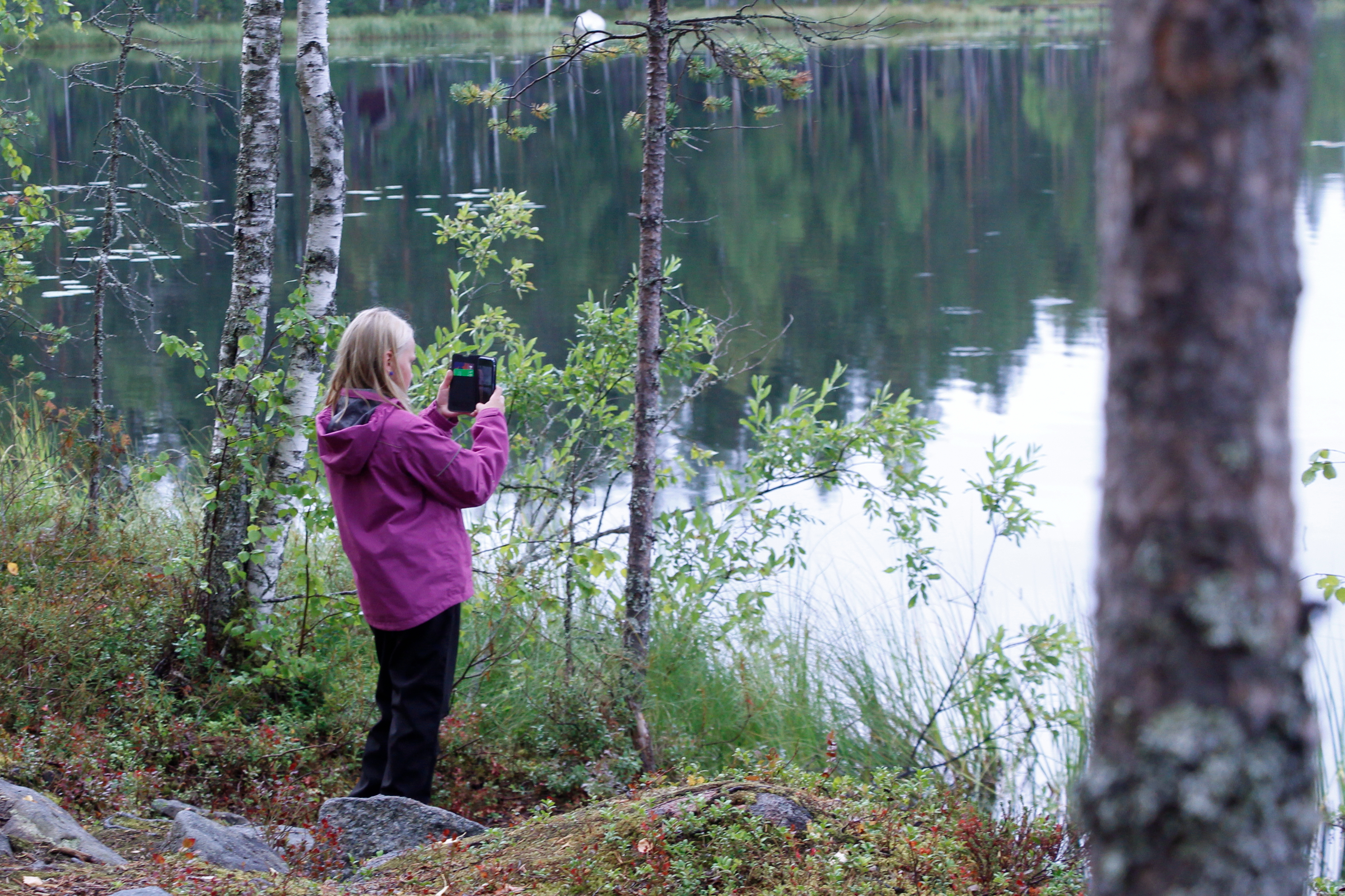 Oulaistelainen Jenni Erkkilä valokuvasi Isojärven maisemia. 