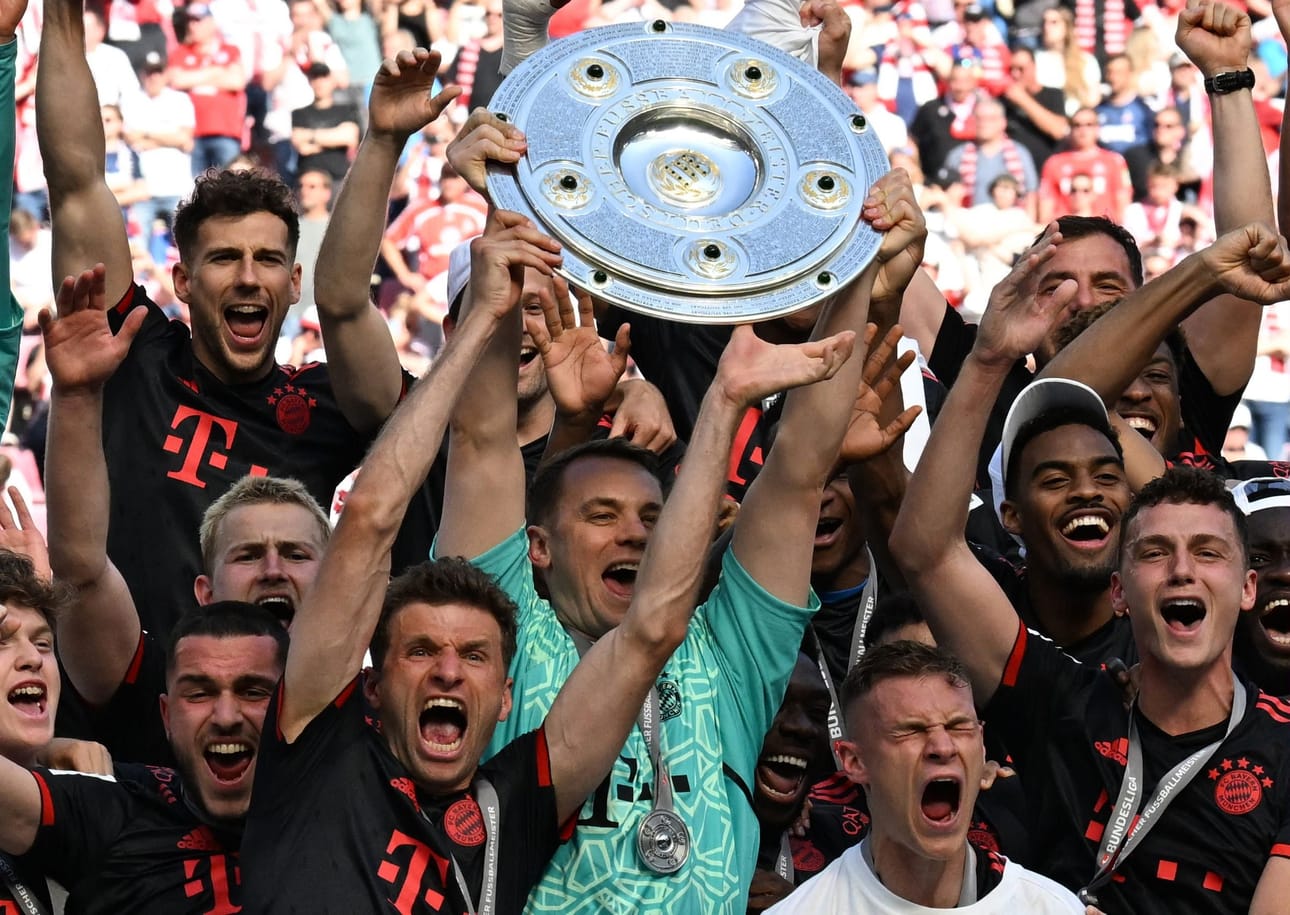 Bayern München voitti viime kaudella 11. peräkkäisen Bundesliiga-mestaruutensa. LEHTIKUVA/AFP