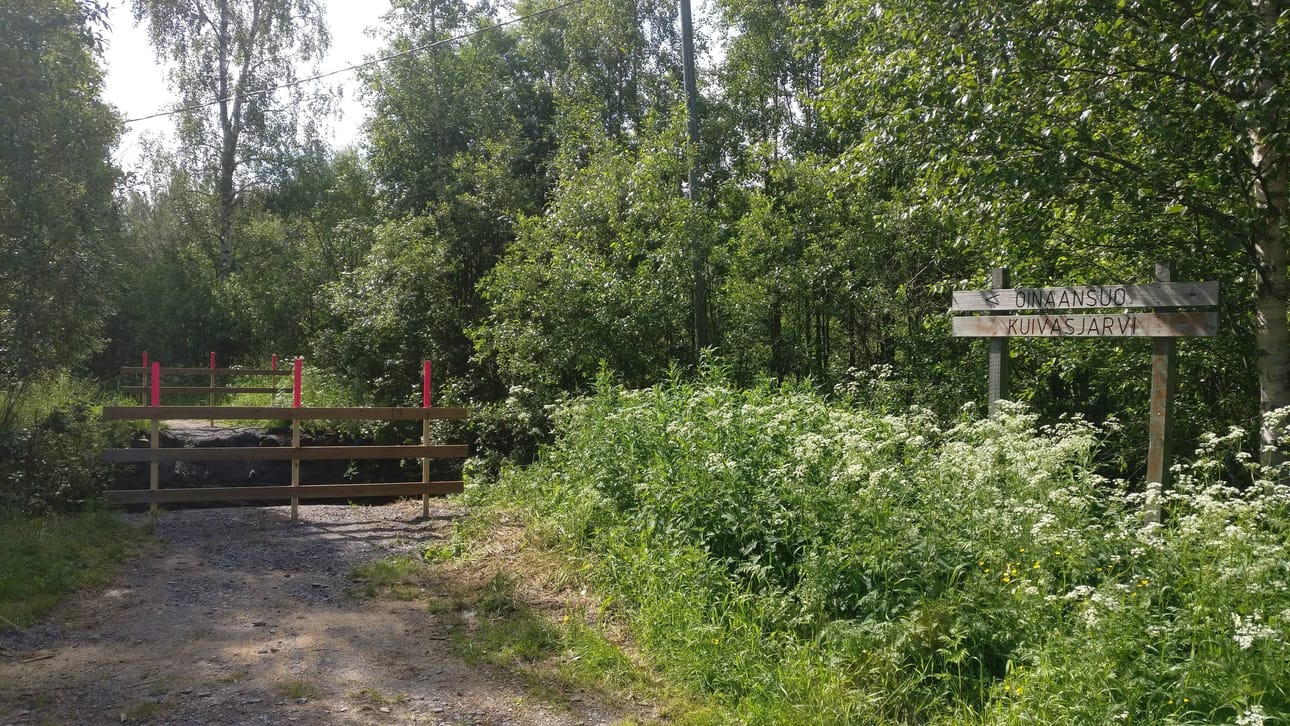 Vahingossa purettu silta keskeytti Kalevan lukijan matkan Ahvenojan kuntoradalla. Silta pyritään rakentamaan mahdollisimman pian uudelleen.