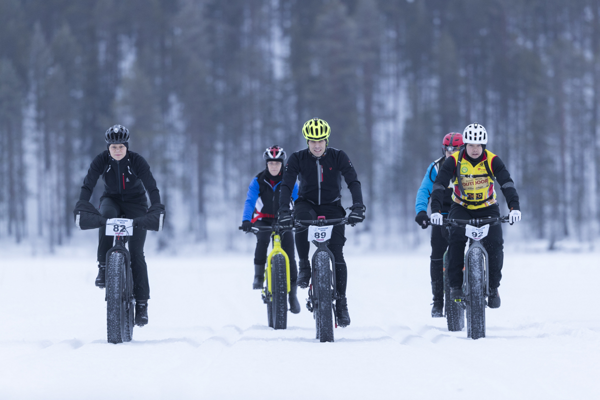 Myös läskipyöräilijät saivat osallistua tapahtumaan.