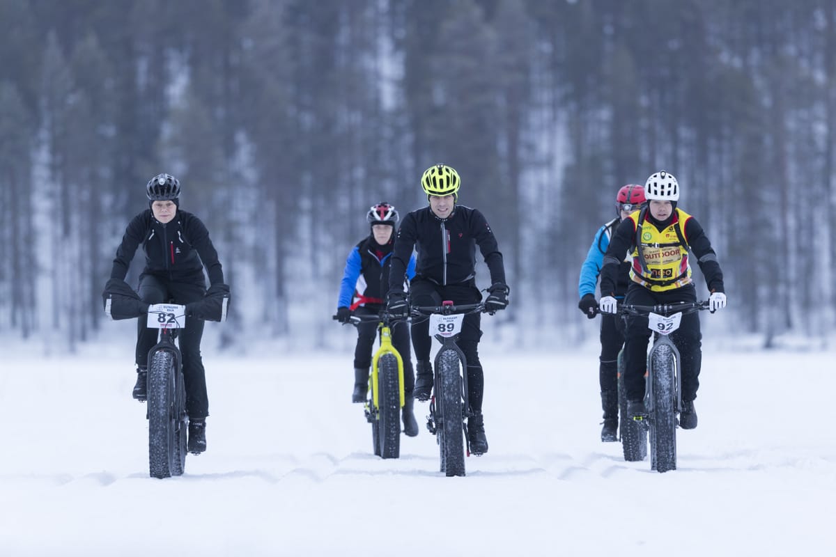 Myös läskipyöräilijät saivat osallistua tapahtumaan.