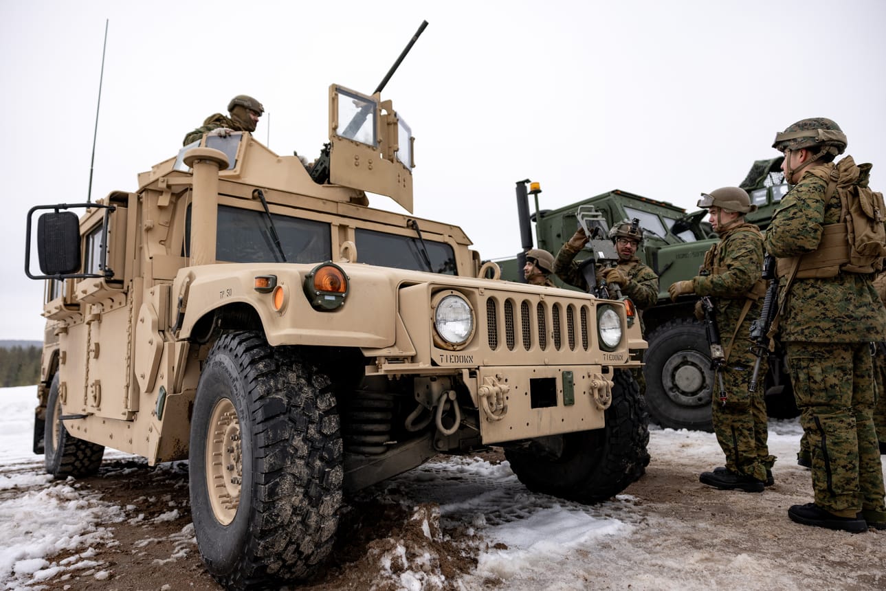 Arkistokuvassa yhdysvaltalaisia sotilaita Nato Cold Response 26 -sotaharjoituksessa Rovaniemellä 17. maaliskuuta 2026.