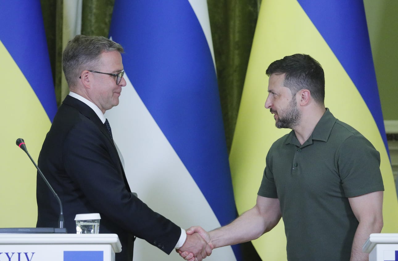 Ukrainan presidentti Volodymyr Zelenskyi ja Suomen pääministeri Petteri Orpo tapasivat tänään Kiovassa.
