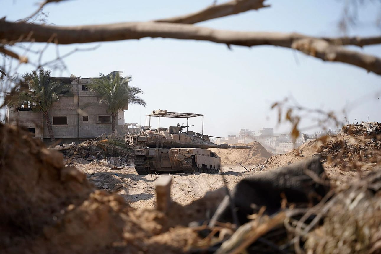 Israelin sunnuntaina lupaamat päivittäiset tauot maan sotilaallisessa toiminnassa rajatuissa osissa Etelä-Gazaa näyttävät tänään toteutuneen. LEHTIKUVA/AFP/Israeli army