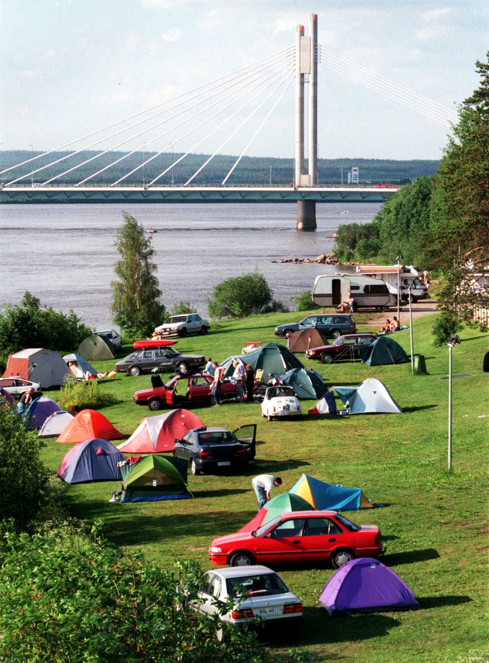 Ounaskosken leirintäalueella on pitkä historia.