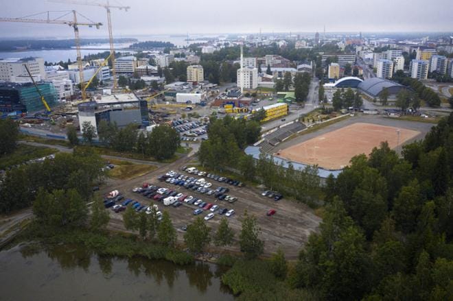 Hietalahden pesäpallokenttä on määrä siirtää vanhan venevalkaman päälle. ARKISTOKUVA: JARNO PELLINEN