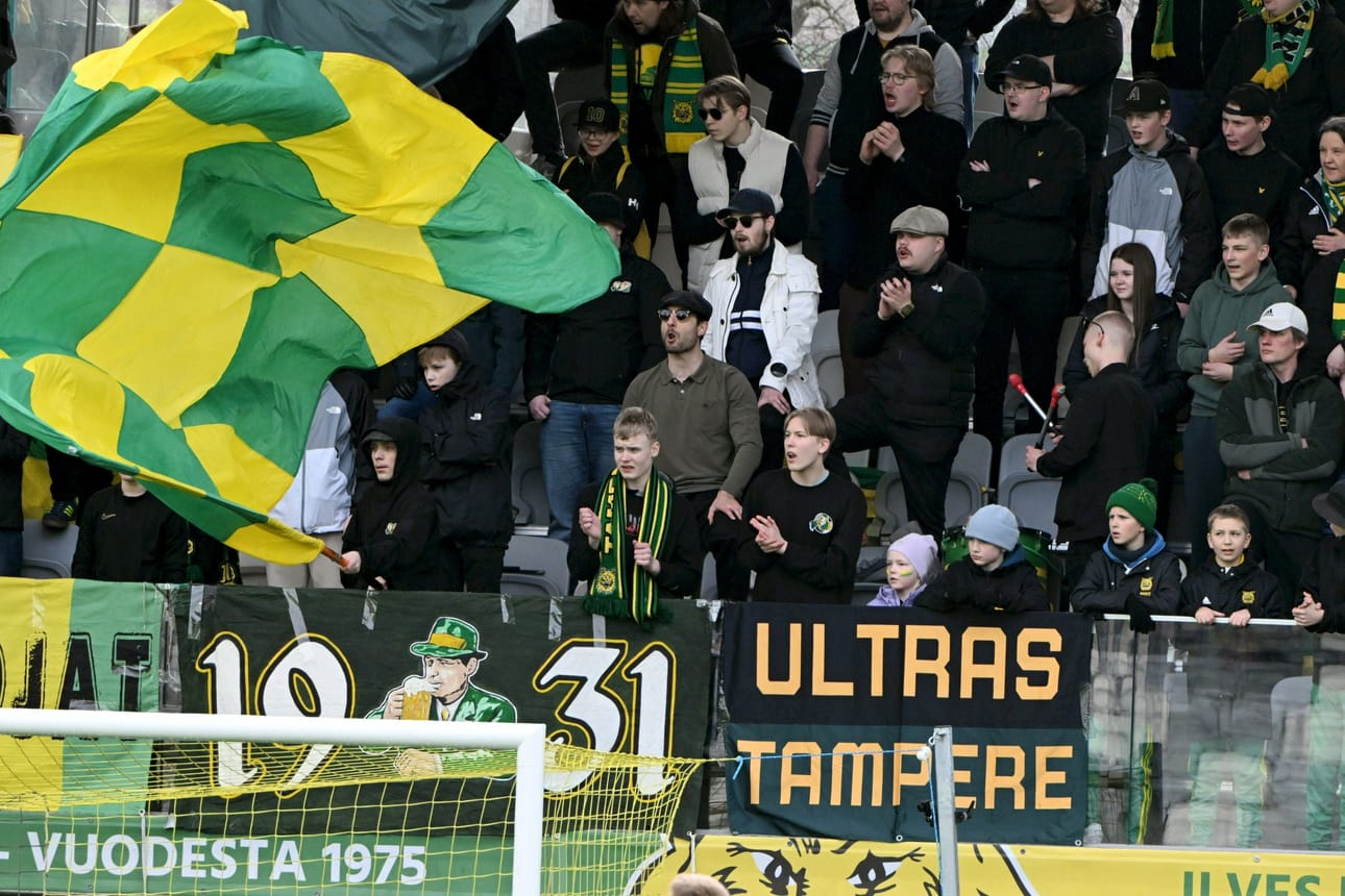 Selvästi eniten yleisökeskiarvoaan kasvattanut seura on Tampereen Ilves. LEHTIKUVA / Jussi Nukari