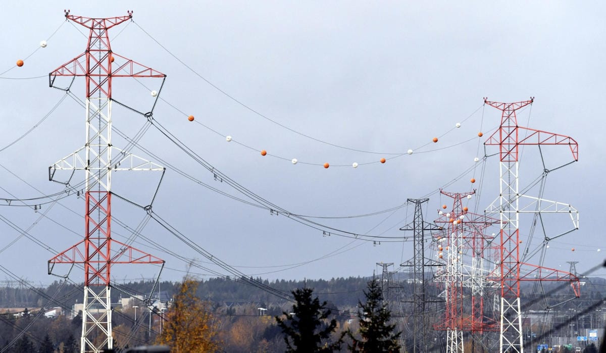 Sähkön pörssihinta on tänään Suomessa ennätyksellisen korkea. LEHTIKUVA / Heikki Saukkomaa