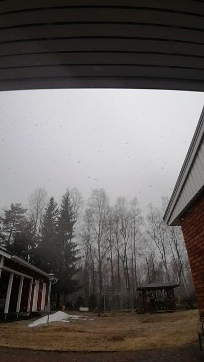 Tyrnävällä sataa