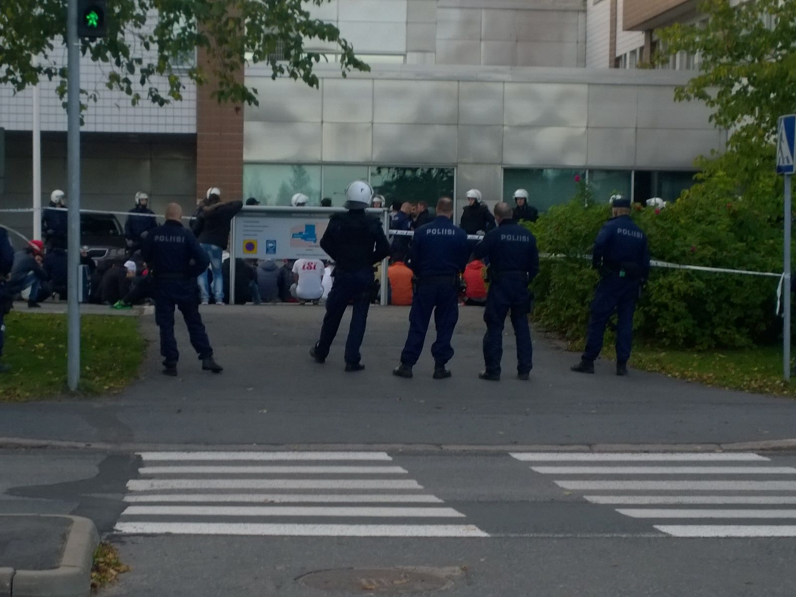 Poliisi on eristänyt alueen.