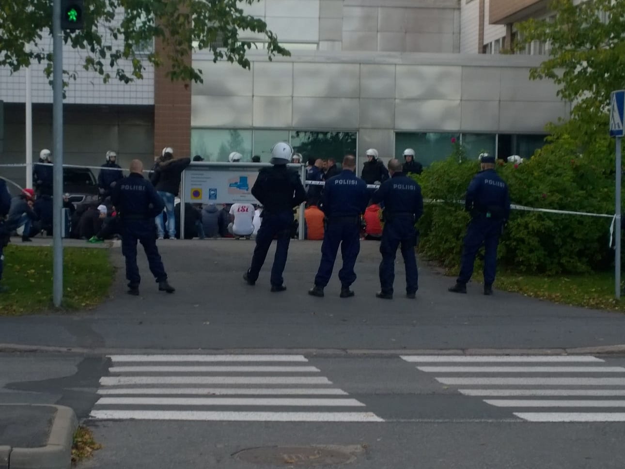 Poliisi on eristänyt alueen.