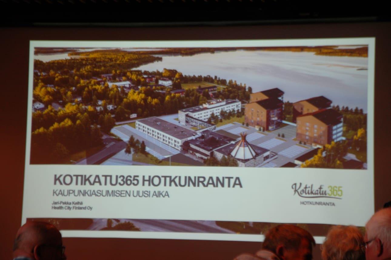 Havainnekuva Hotkunrannasta, jonka suunnitelmia esiteltiin Hotkussa lauantaina.