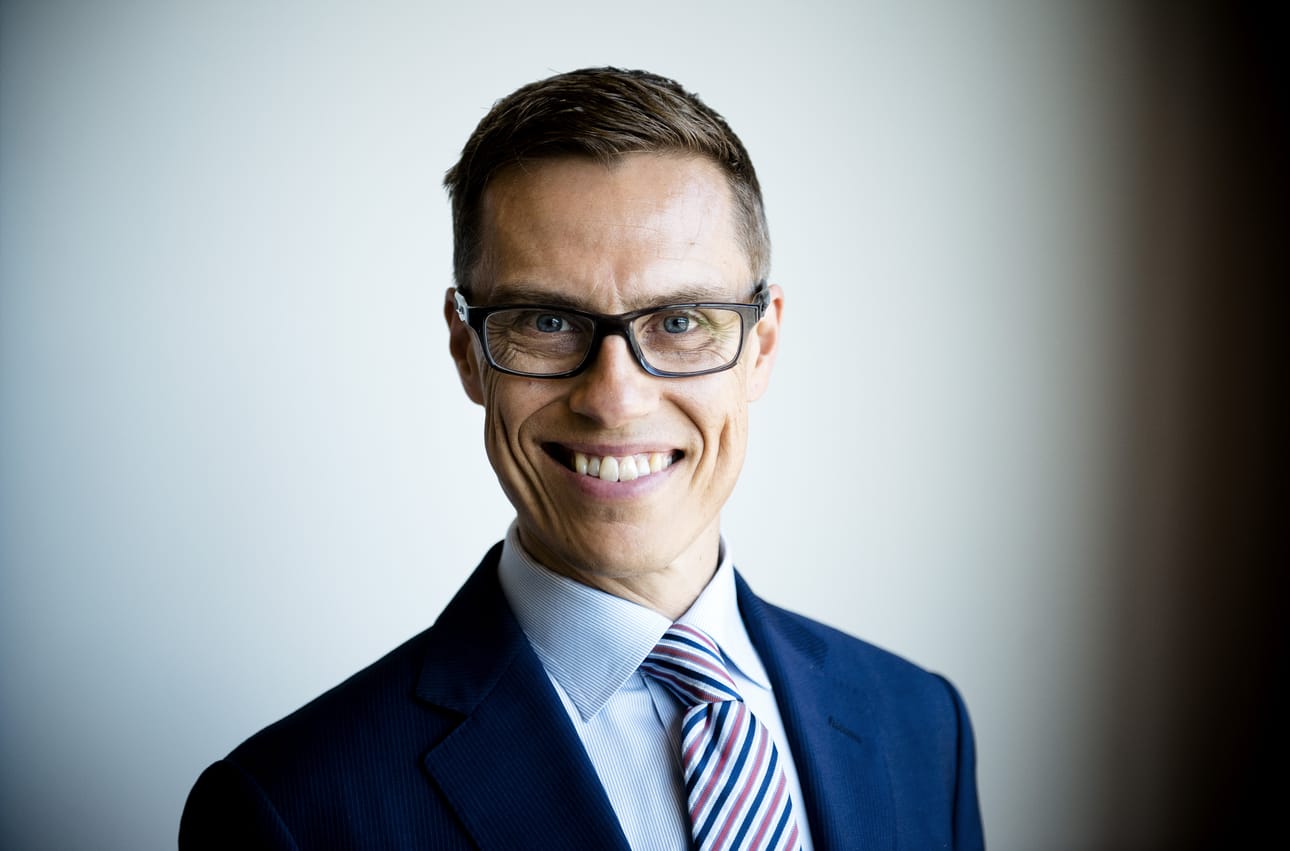 Kokoomuksen puheenjohtajaehdokas, istuva puheenjohtaja Alexander Stubb.