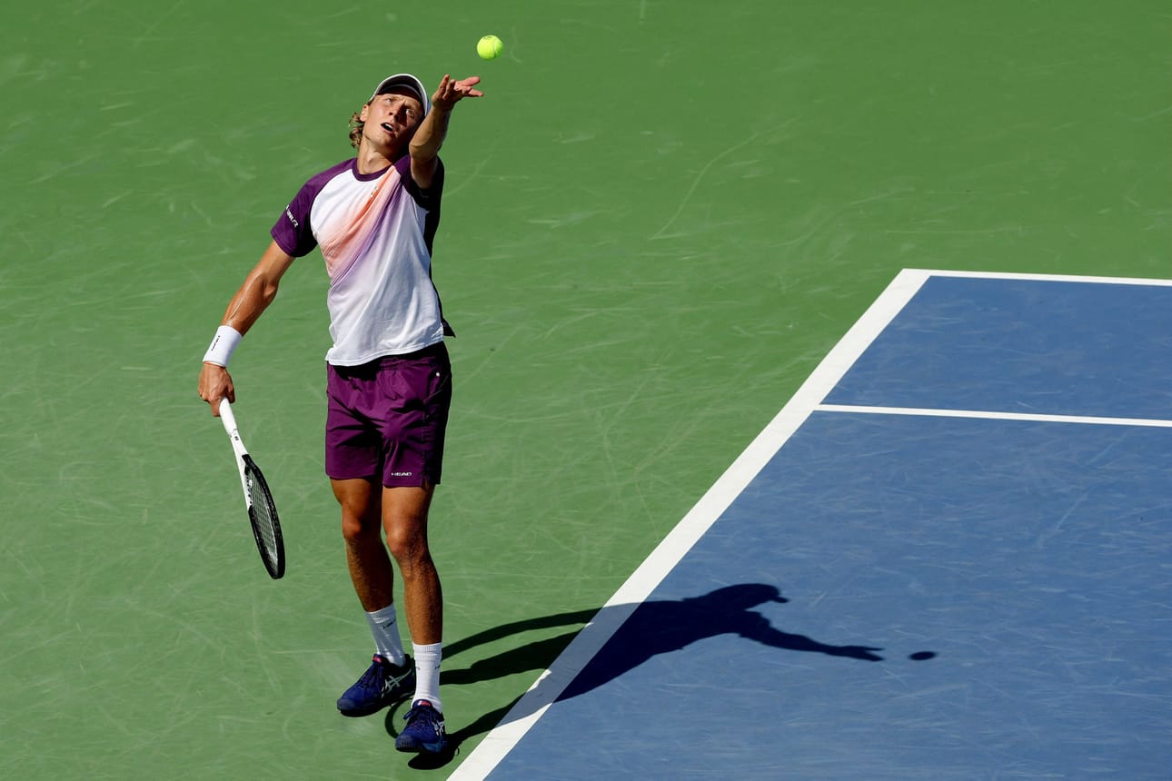 Emil Ruusuvuori joutui vetäytymään Yhdysvaltain avoimesta tennisturnauksesta. Arkistokuva. LEHTIKUVA/AFP