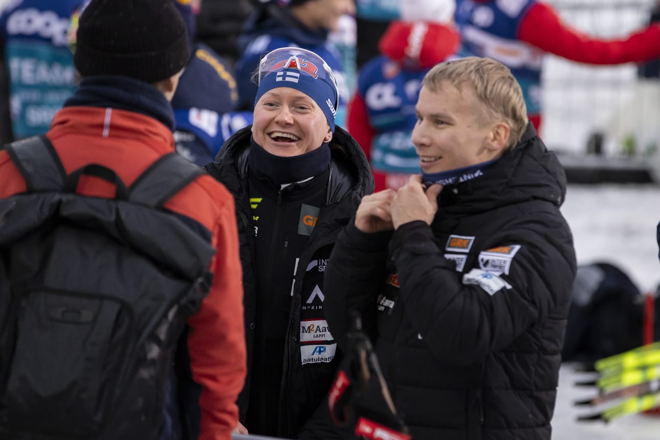 Ounasvaaran Hiihtoseuran Johanna Matintalo ja Lauri Vuorinen olivat päivän parhaat suomalaiset.
