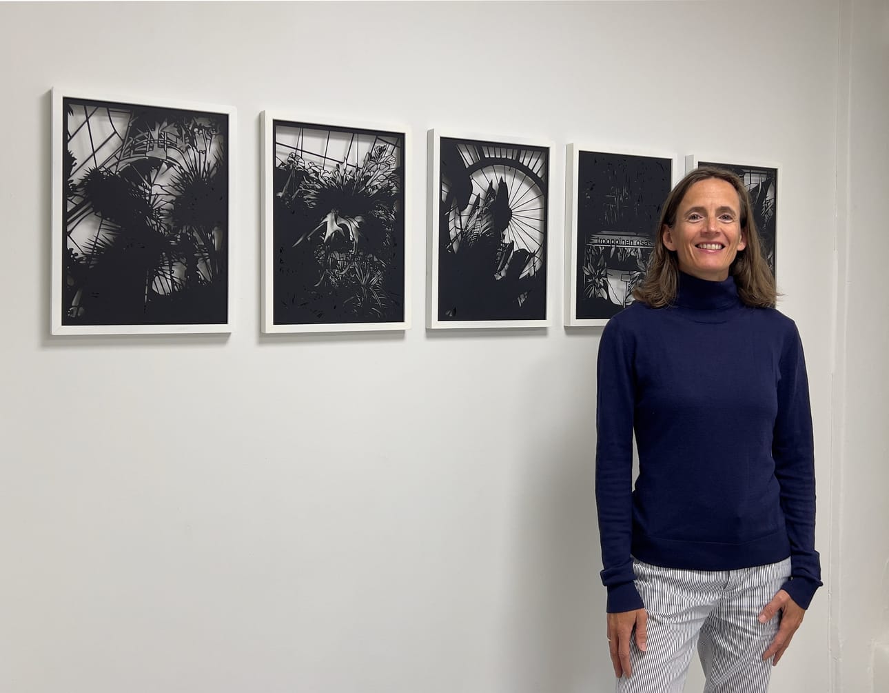 Oulussa vierailevan Catherine Ludwigin työt ovat kasveja ja kasvihuoneita kuvaavia paperileikkaustöitä. Hänen näyttelynsä on osa Pikisaari biennaalia ja esillä Art Hub Pikisaaressa.