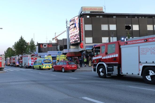 Hotellihuone tuhoutui palossa keskiviikkona Seinäjoella.