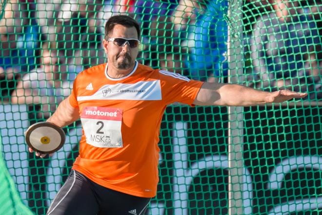 Frantz Kruger hallitsee edelleen suomalaisia kiekkorinkejä. KUVA: ERKKI HAUTAVIITA