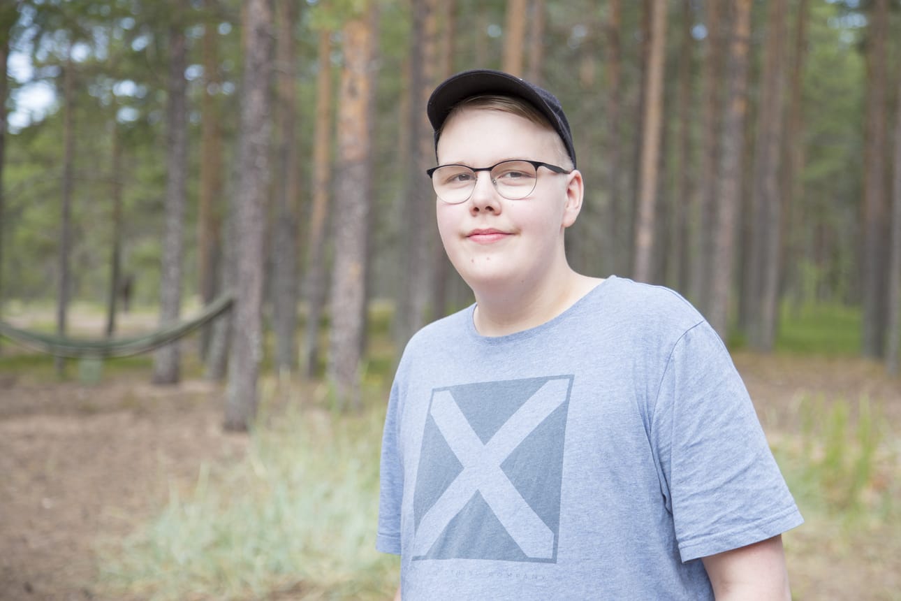 Kiiminkiläisen Vanttu Jaaran mukaan leirillä parasta antia ovat olleet keskustelut.