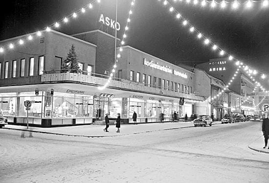 Asko, Kodinsisustajan tavaratalo, ennen 1974 toteutettuja muutostöitä.