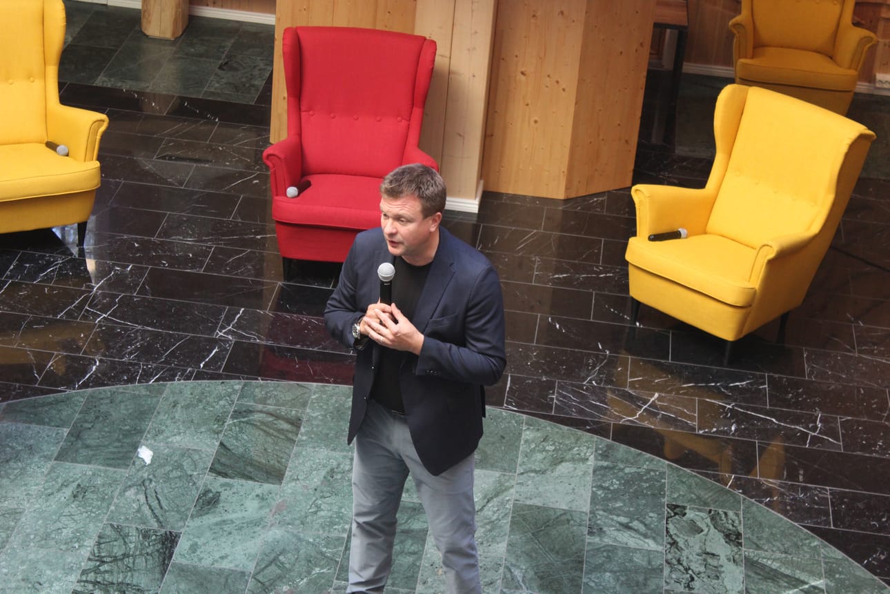 Kehitysyhteistyö- ja ulkomaankauppaministeri Ville Skinnari on yksi Vaasa Future Festivaliin tulevista ministereistä. Hän osalistui tapahtumaan myös viime vuonna. Arkistokuva.