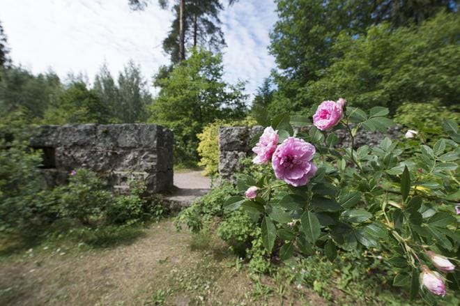 Carl Constantin Collinin piti rakentaa kolmikerroksinen harmaagraniittinen linna, mutta työ ei edennyt kivijalkaa pitemmälle. KUVA: Esko Tuovinen