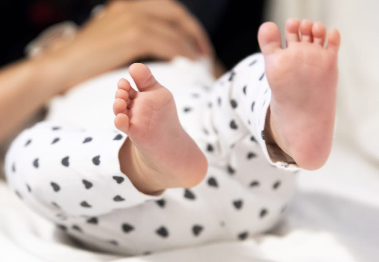 Syntyvyys laski nyt kolmatta vuotta peräkkäin. LEHTIKUVA / Irene Stachon