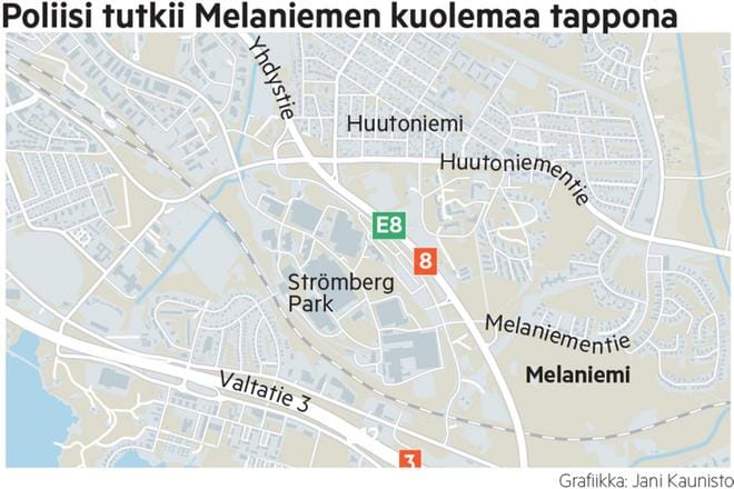 Pohjanmaan poliisi tutkii Vaasan Melaniemessä viime kesänä sattunutta keski-ikäisen naisen kuolemantapausta tappona.