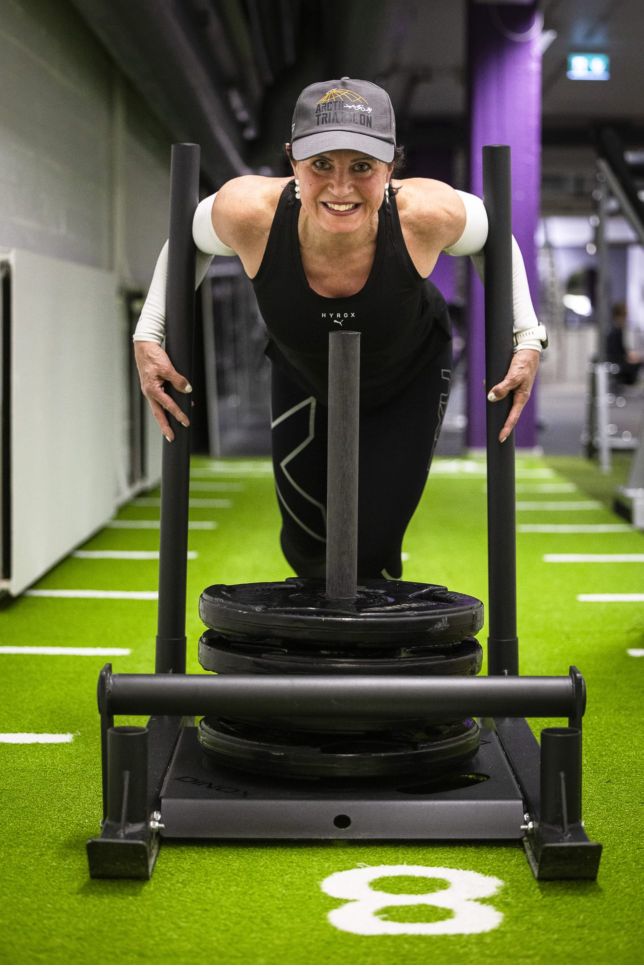 Jaana Leminen-Lahdenperä innostui hyroxista heti kun urheilumuoto rantautui napapiirille. Hän harjoittelee muun muassa Kunnon Paikassa, joka on virallinen hyroxsali.