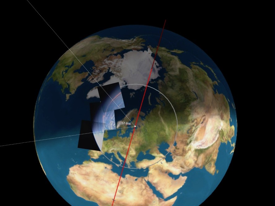 Suomi 100 -satelliitti otti ensimmäiset kuvat maapallon horisontista Suomen päältä. Näkymä on kohti länttä.