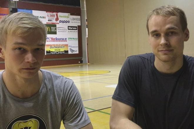 Lauri Toivonen ja Panu Peltokangas.