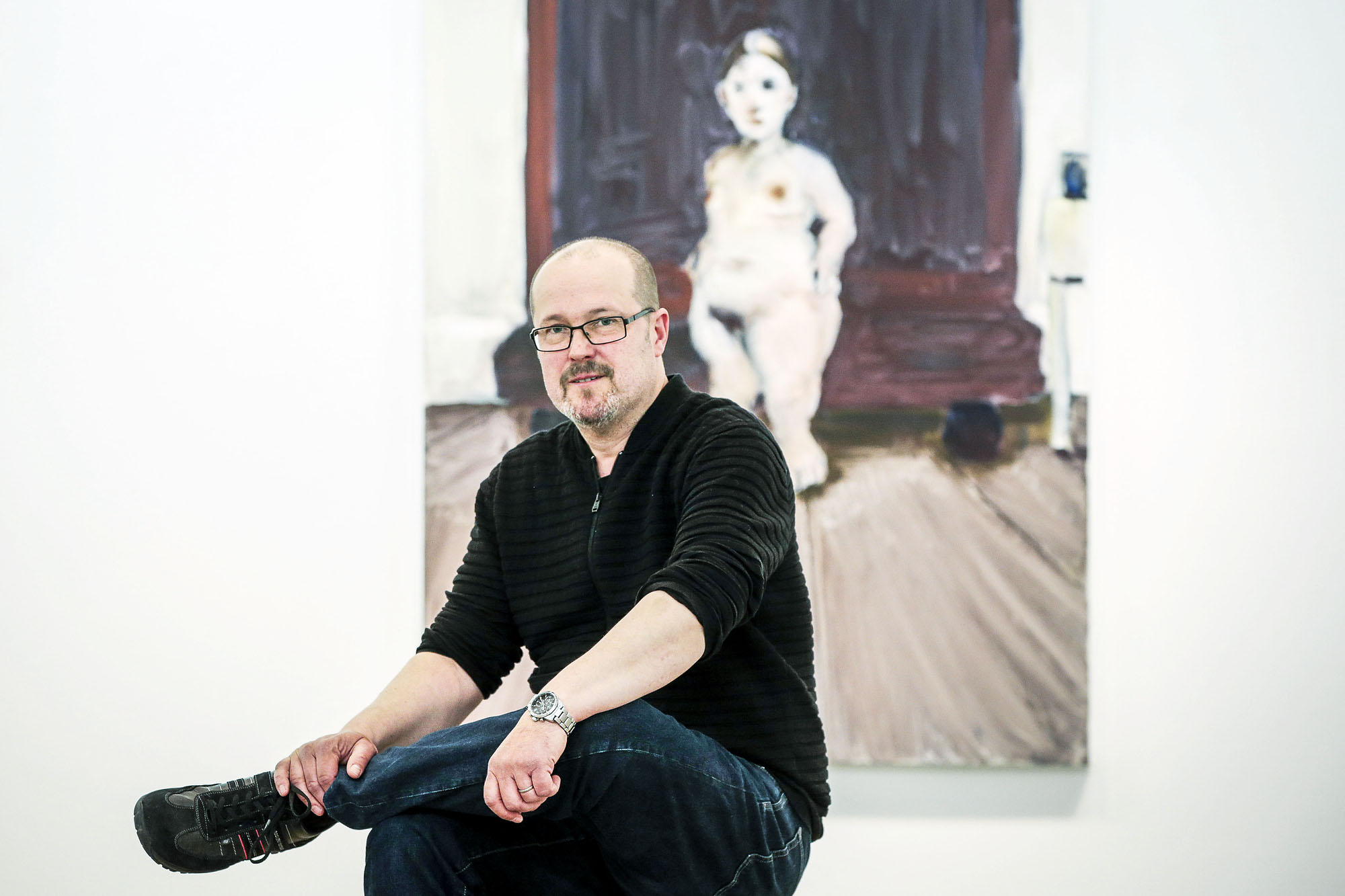 Taiteilija Viggo Wallensköldin teoksia oli esillä Aineen taidemuseon kesänäyttelyssä.
