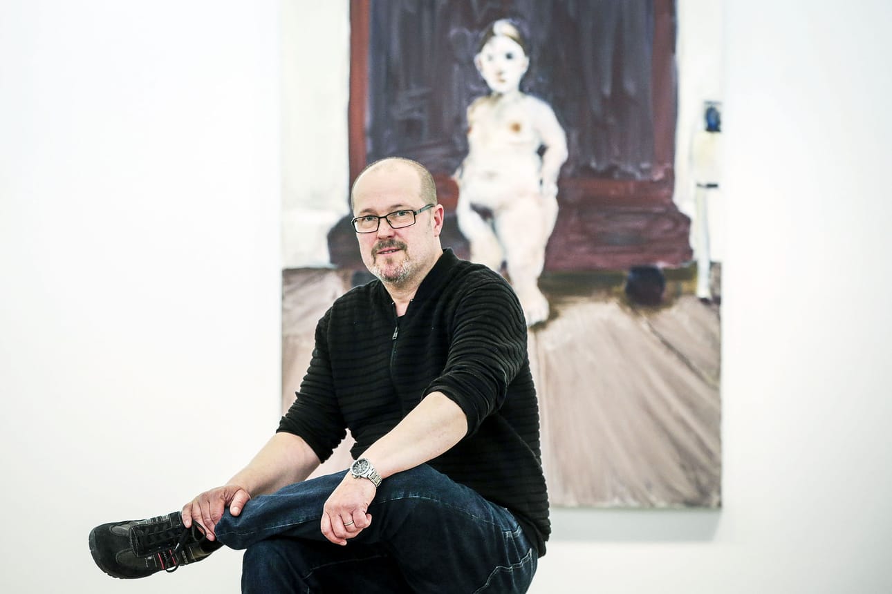 Taiteilija Viggo Wallensköldin teoksia oli esillä Aineen taidemuseon kesänäyttelyssä.