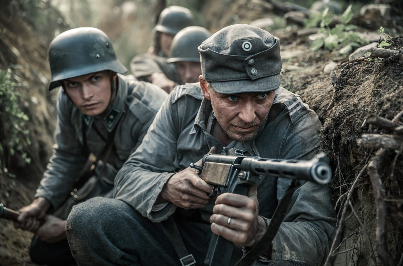 Näyttelijä Eero Aho on Antti Rokka uusimmassa Tuntemattoman filmatisoinnissa.