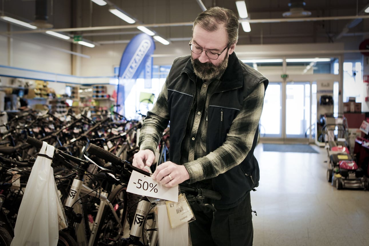 Esa-Pekka Kittilä kertoo, että enimmillään liike on työllistänyt viisi työntekijää.