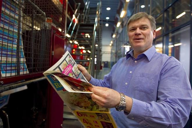 Toimitusjohtaja Seppo Lahden mukaan kysyntäpiikki on nostanut myös sanomalehtipaperin hintaa. KUVA: HEIKKI HAKANEN