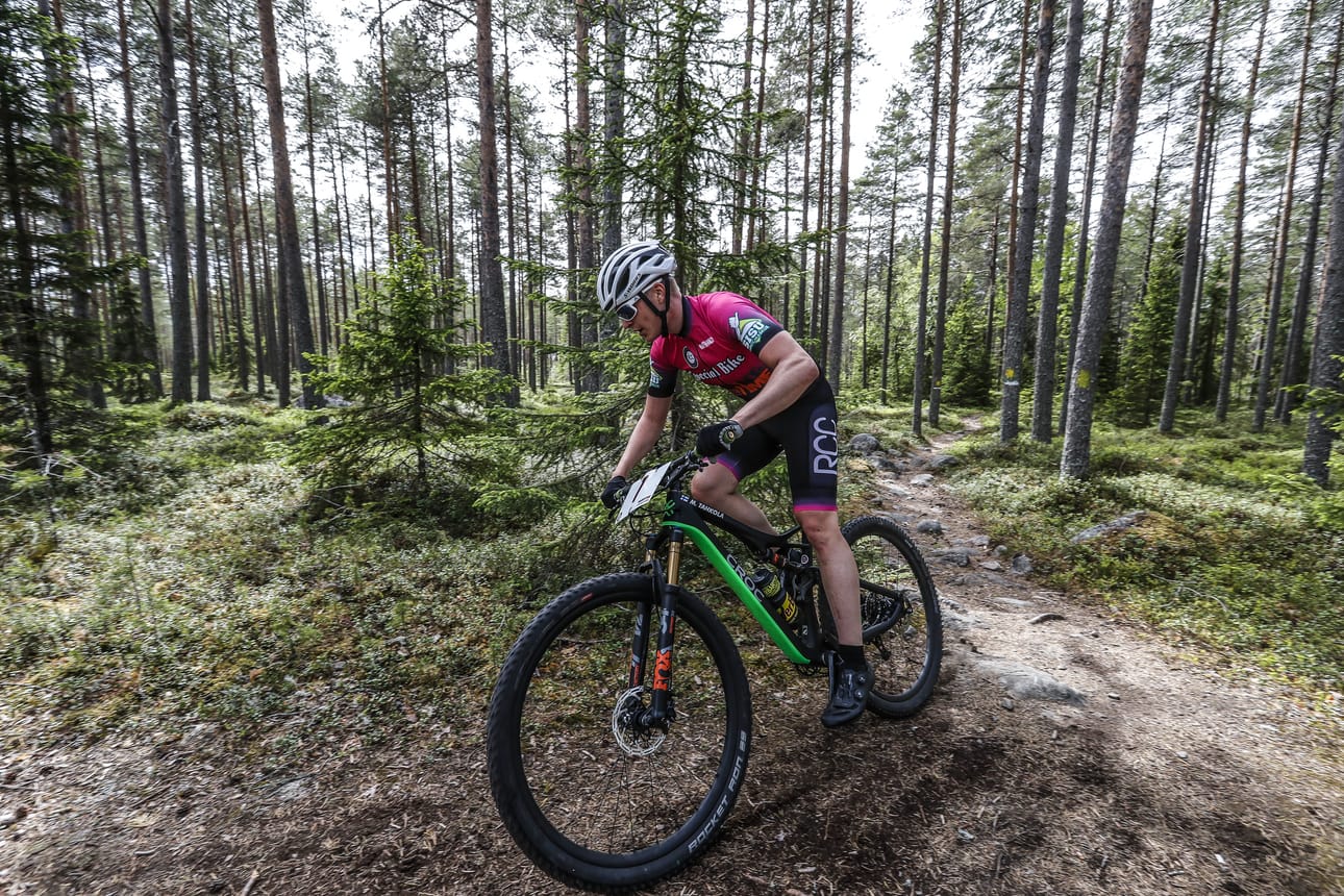 Maastopyöräkisa Raahen hiihtomajalla. Raahe Cycling Club Raahe XC 2018 maastopyöräkilpailu, Sanerall MTB-cup
