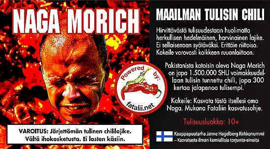 Tulisuudestaan huolimatta Naga Morich on myös erittäin maukas.