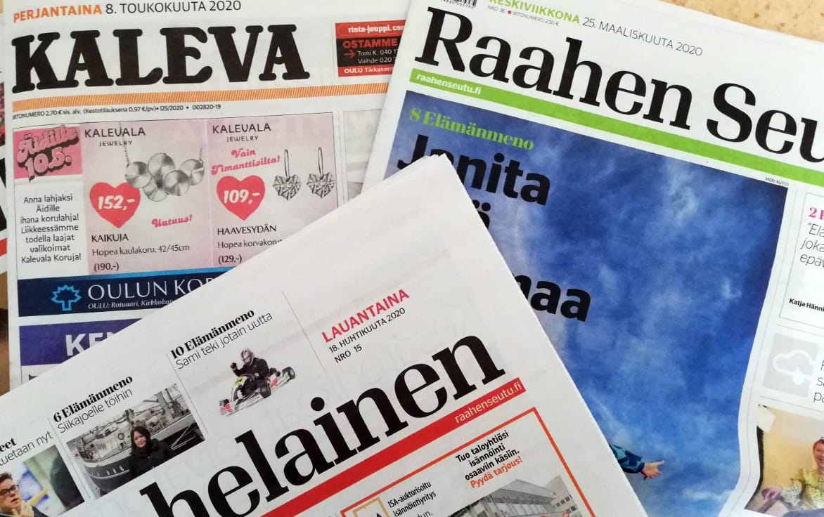 Kaleva Mediaan kuuluvat Kaleva, Forum24, Oulu 247, Lapin Kansa, Uusi Rovaniemi, Lounais-Lappi, Raahen Seutu, Raahelainen, Pyhäjokiseutu, Koillissanomat, Iijokiseutu, Rantalakeus, Siikajokilaakso ja Pudasjärvi-lehti sekä niiden kattavat digitaaliset kanavat ja palvelut. Myös yli 60 ristikko- ja aikakauslehteä kustantava Kolmiokirja Oy on osa Kaleva Mediaa.