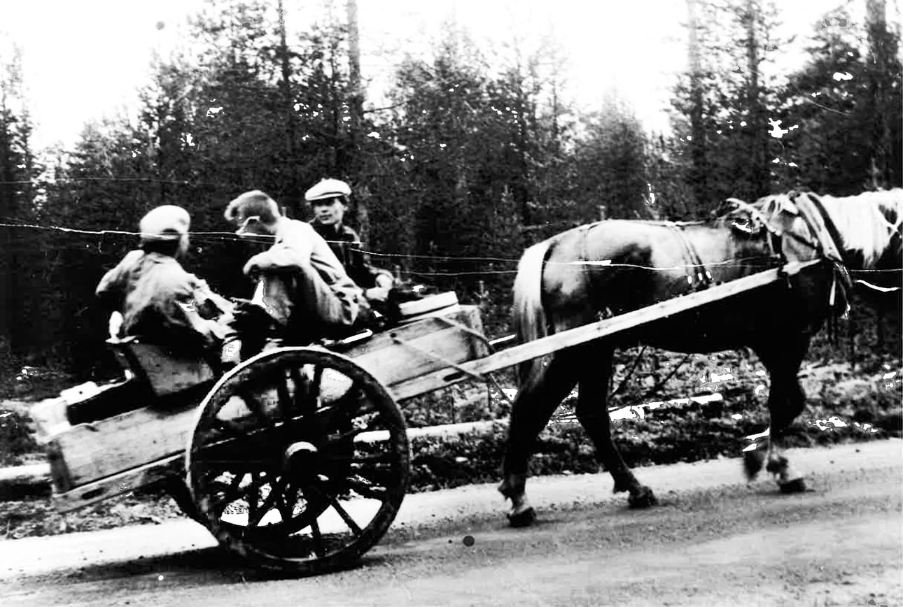 Turisteja Juumassa vuonna 1956